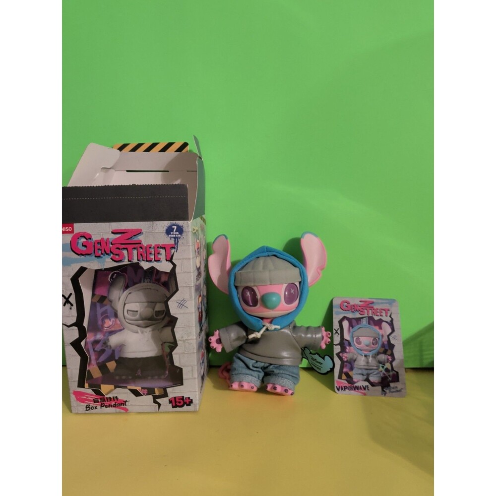 Stitch Gen Z Street Vaporwave Miniso Vinyl Plush Disney Blind Box (Open Box)